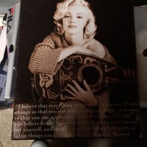 Marilyn Monroe quoted plaque